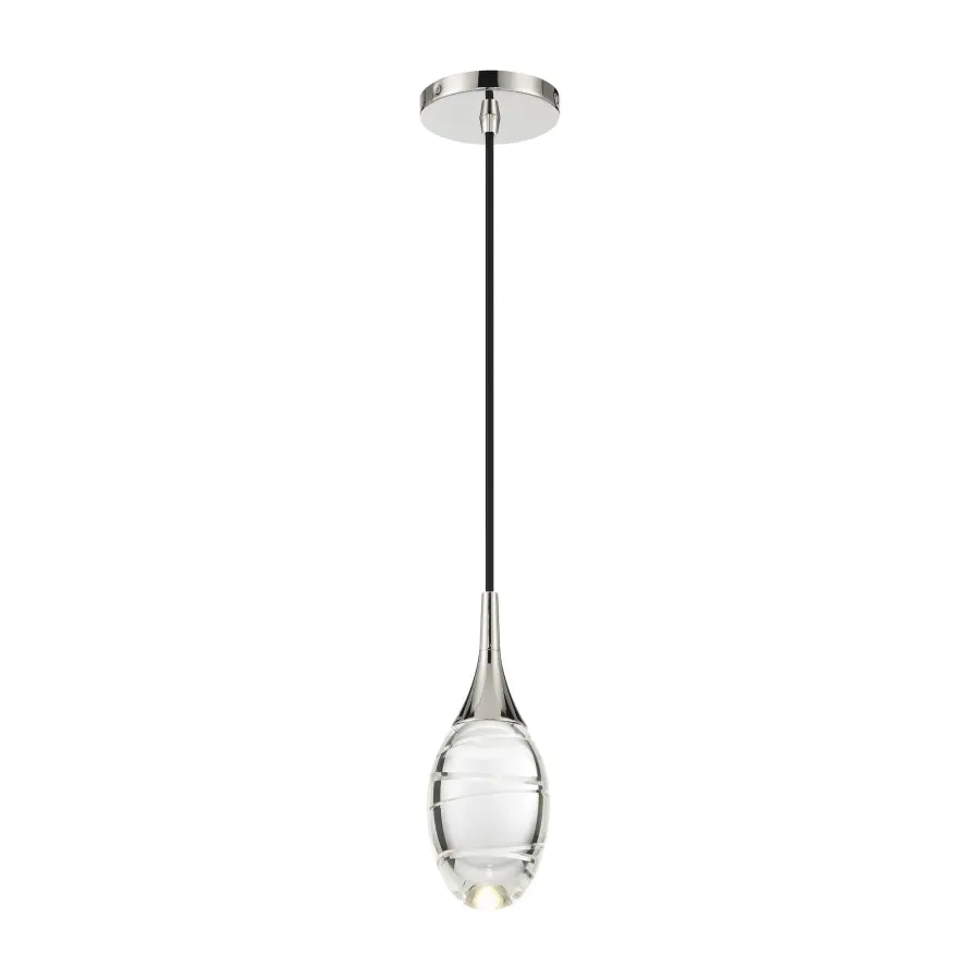 Hail LED Mini Pendant in Polished Nickel - Image 6