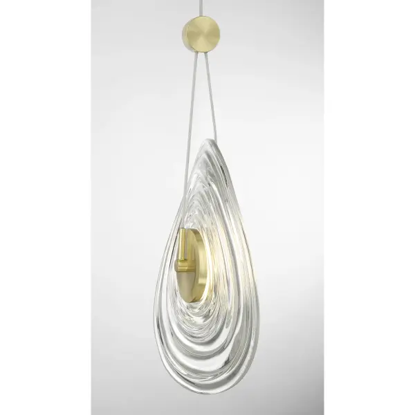 Topknot 6W LED Pendant in Coal and Brushed Gold - Image 4