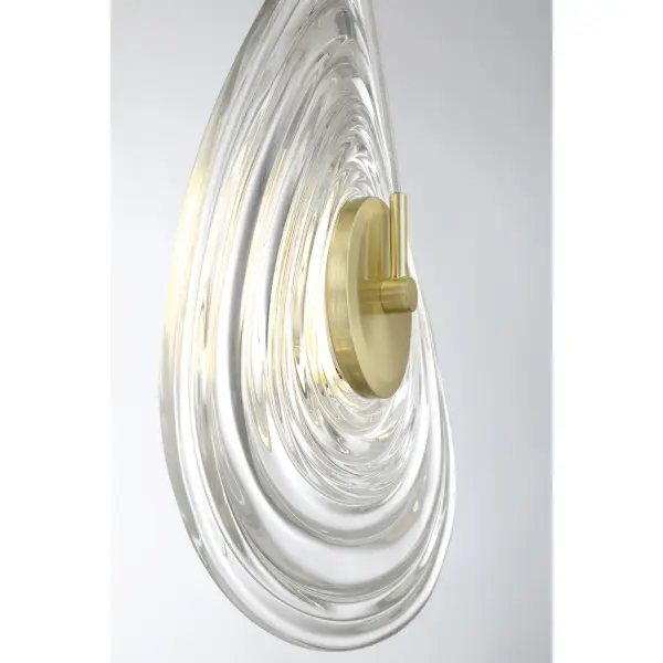 Topknot 3-Light LED Pendant in Coal and Brushed Gold - Image 4