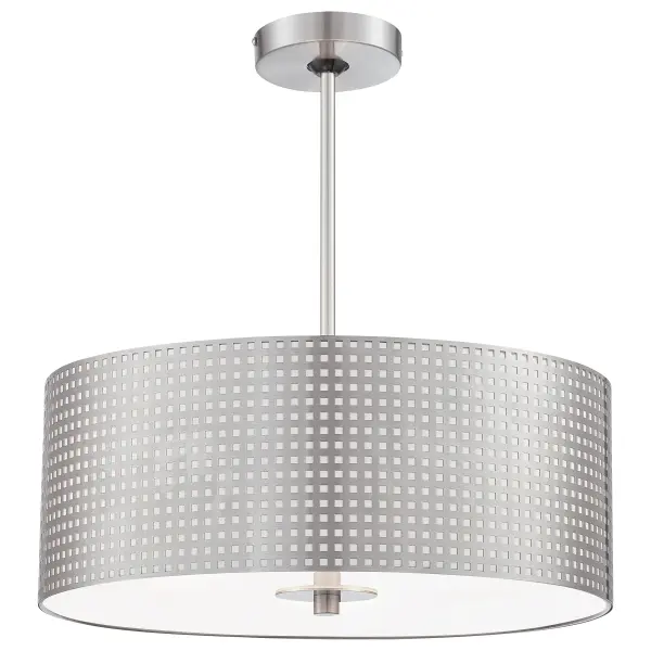 Industrial-Chic Pendant with Perforated Steel Design