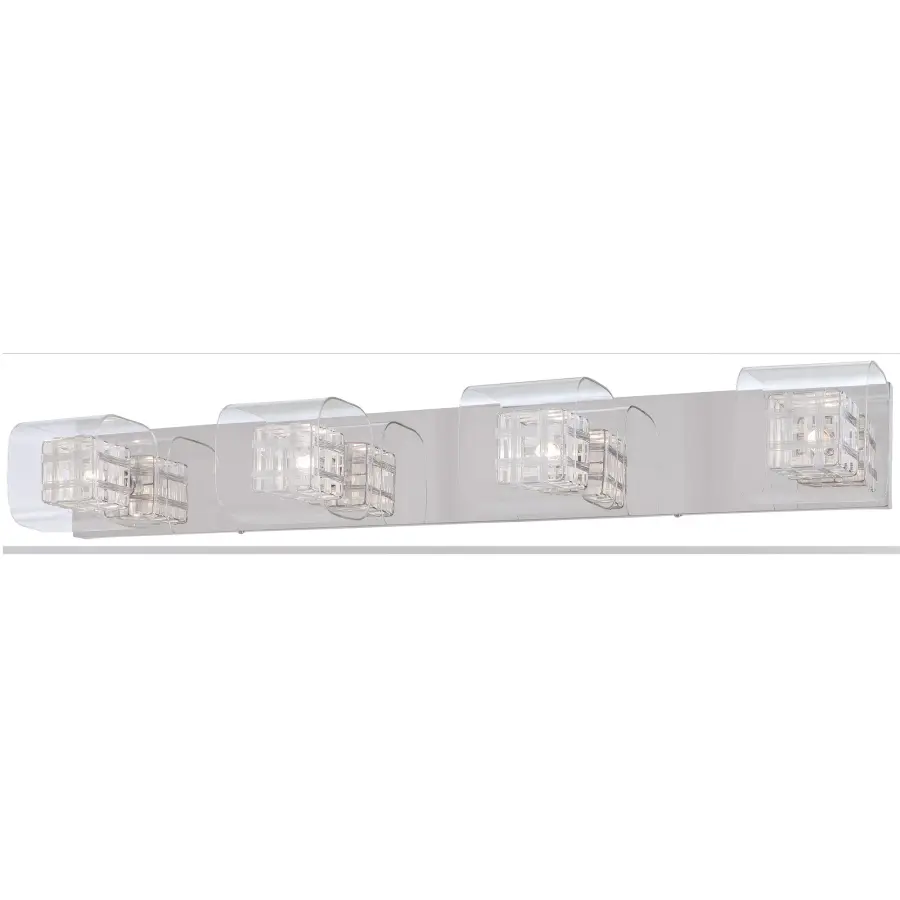 Jewel Box 4-Light Chrome Bath Vanity Light - Image 2