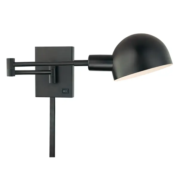 The P3™ Swing Arm Wall Sconce combines functional task lighting with transitional style. Its adjustable arm and metal shade make it ideal for reading nooks, bedside lighting, or workspace illumination.