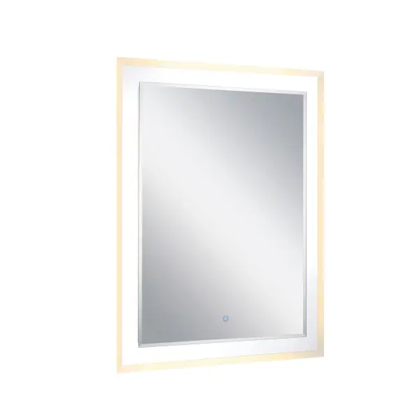 This 28" x 36" LED mirror combines traditional styling with modern lighting technology, delivering 1561 lumens of high-CRI illumination. Perfect for bathrooms and vanity areas where quality lighting is essential.