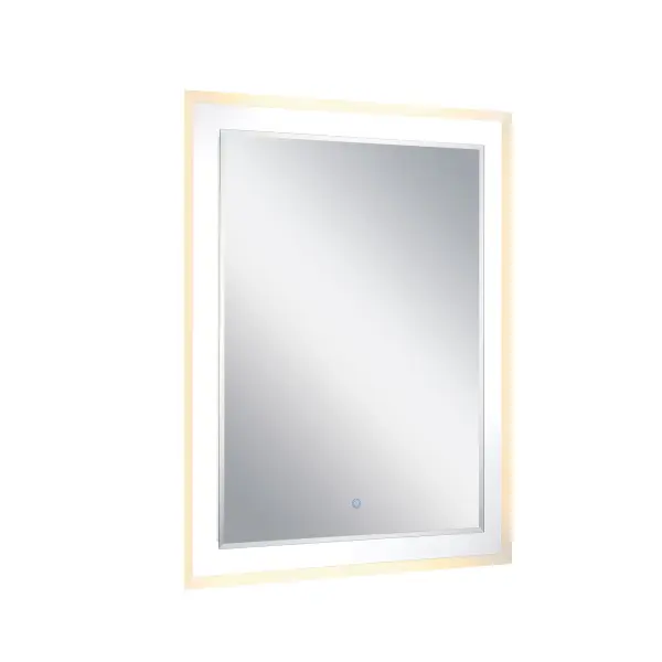 This 28" x 36" LED mirror combines traditional styling with modern lighting technology, delivering 1561 lumens of high-CRI illumination. Perfect for bathrooms and vanity areas where quality lighting is essential. - alternate view
