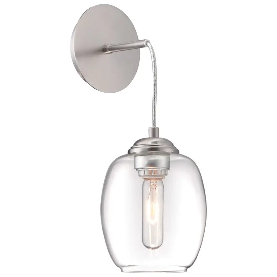 Bubble 1-Light Wall Sconce in Brushed Nickel - Image 1