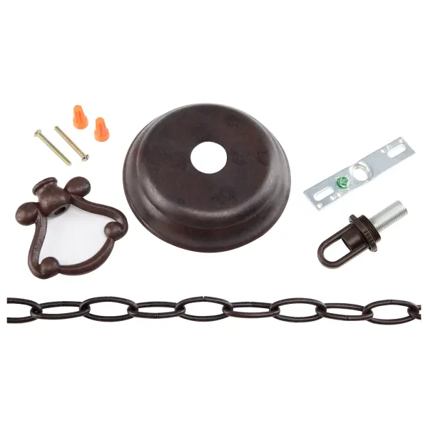 Professional-grade hardware kit that converts compatible semi-flush fixtures (SF76/436) into pendant lights. Old Bronze finish provides traditional aesthetic coordination with existing fixtures.