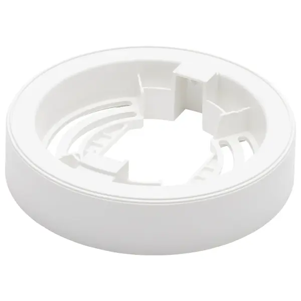 The Blink Pro Round Collar provides a professional finishing touch for 5-inch recessed lighting installations. Its clean white finish seamlessly integrates with ceilings for a polished, contemporary look.