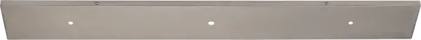 This canopy mounting plate provides a clean, professional solution for installing three pendant lights from a single junction box. Ideal for creating balanced lighting arrangements over islands, tables, or counters.