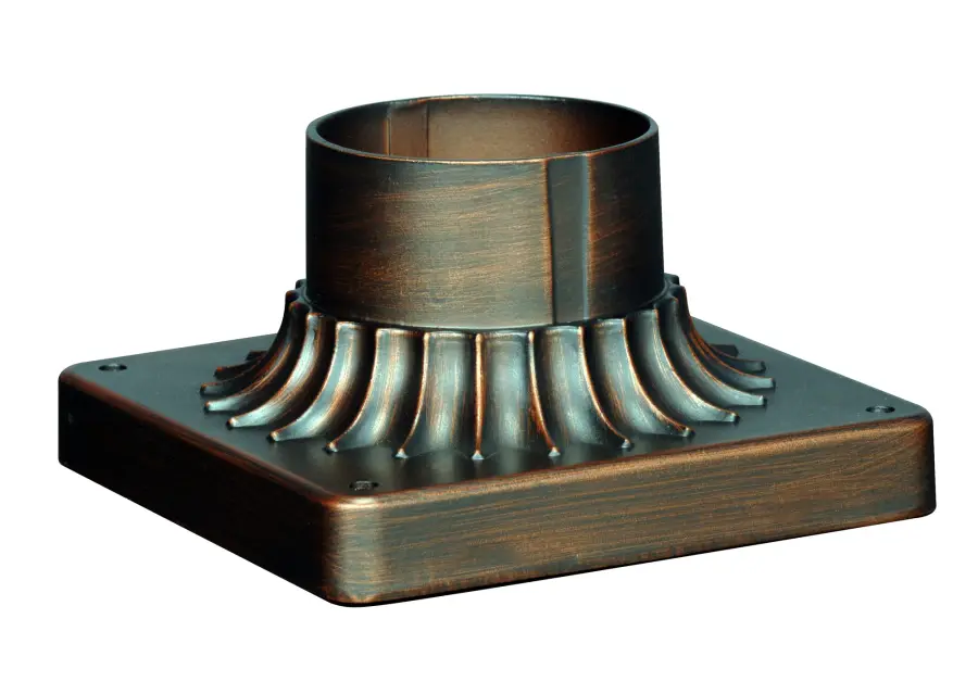 Vega Square Pier Mount Base - Classic Bronze