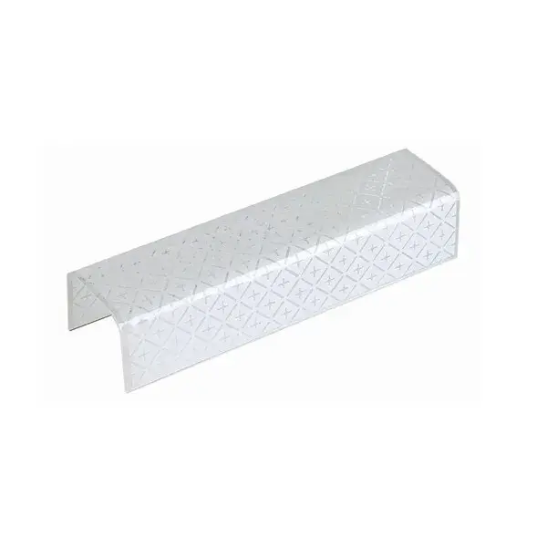 A 14-inch U-channel glass shade in clean white finish, ideal for updating vanity lights, kitchen fixtures, and utility spaces. The horizontal centered mounting hole provides easy installation compatibility.