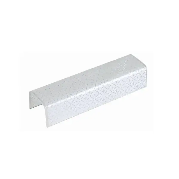24" White U-Channel Glass Shade