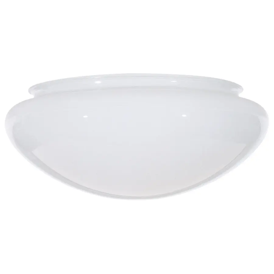 8" Mushroom Glass Shade with White Interior