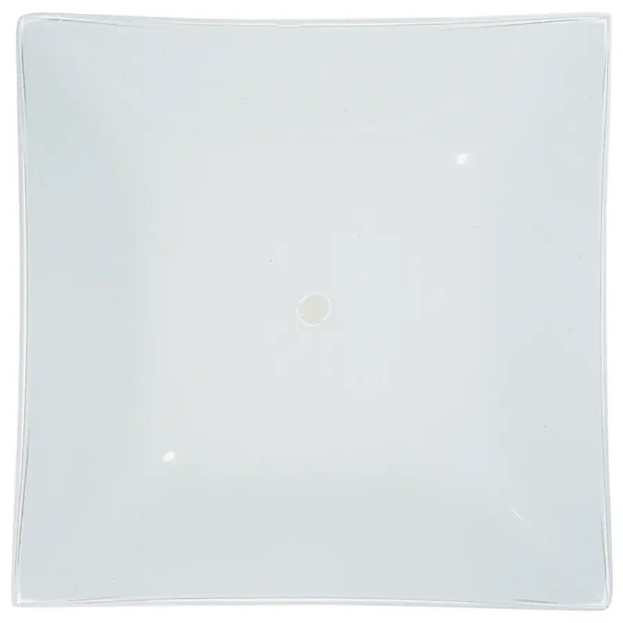 12 Inch Square Glass Lamp Shade - White