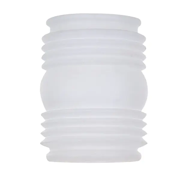 This compact frosted white glass shade brings farmhouse charm to any space. The mason jar design offers timeless appeal while the frosted finish provides gentle light diffusion, perfect for hallways, porches, and utility spaces.