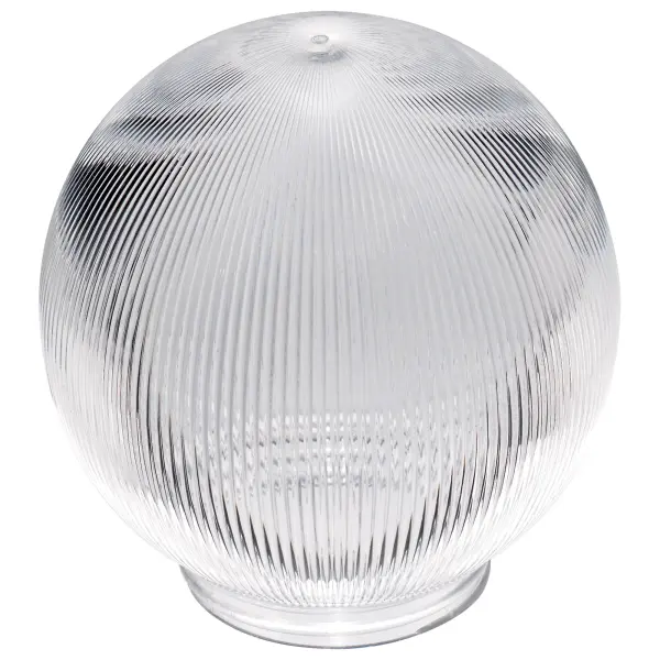 This 6-inch clear prismatic glass globe offers a traditional aesthetic with light-diffusing texture. The 3-1/4 inch fitter ensures compatibility with standard fixtures, making it ideal for bathroom vanities and hallway lighting.