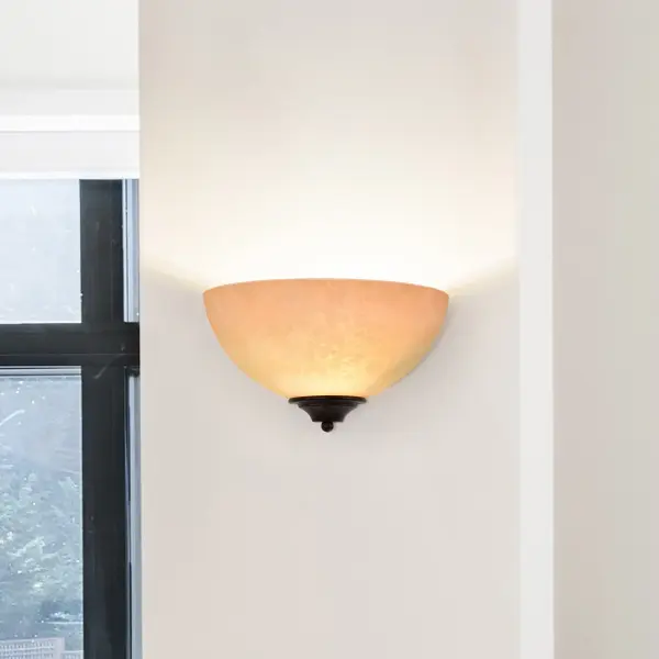 Tapas 1-Light Wall Sconce with Tuscan Suede Glass - Image 12