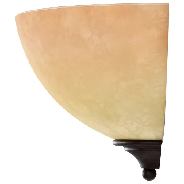 Tapas 1-Light Wall Sconce with Tuscan Suede Glass - Image 4