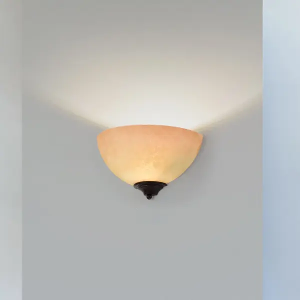 Tapas 1-Light Wall Sconce with Tuscan Suede Glass - Image 10