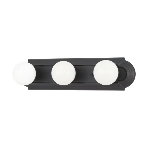 This 18-inch vanity light combines traditional styling with practical illumination. The racetrack design features three lights that cast soft, even lighting perfect for grooming tasks. Available in six finish options to match any décor.