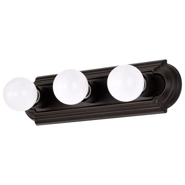 3-Light Racetrack Vanity Light - 18 Inch - Image 3