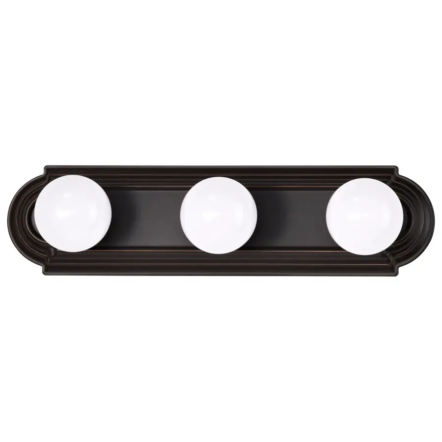 3-Light Racetrack Vanity Light - 18 Inch - Image 6