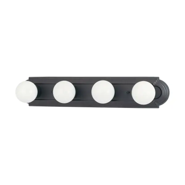 This 24-inch racetrack vanity light combines timeless design with practical illumination. Available in six finish options including mahogany bronze, it provides wide-area lighting perfect for bathrooms and hallways.
