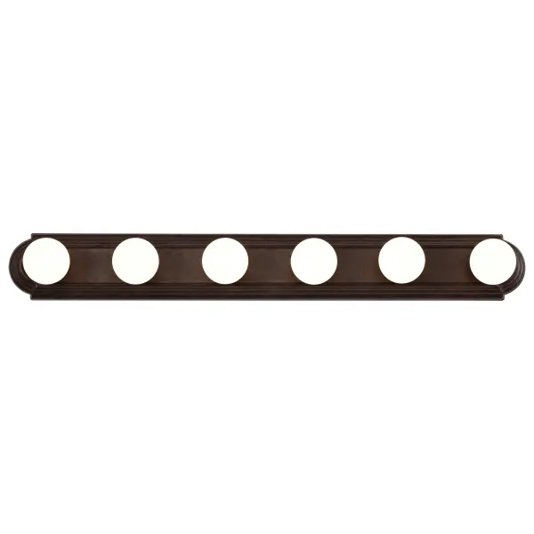 6-Light Racetrack Vanity Light - 36 Inch - Image 6