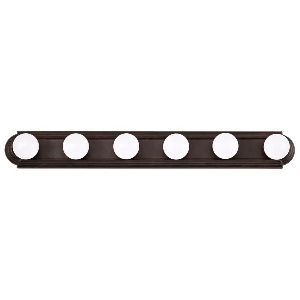 6-Light Racetrack Vanity Light - 36 Inch - Image 7