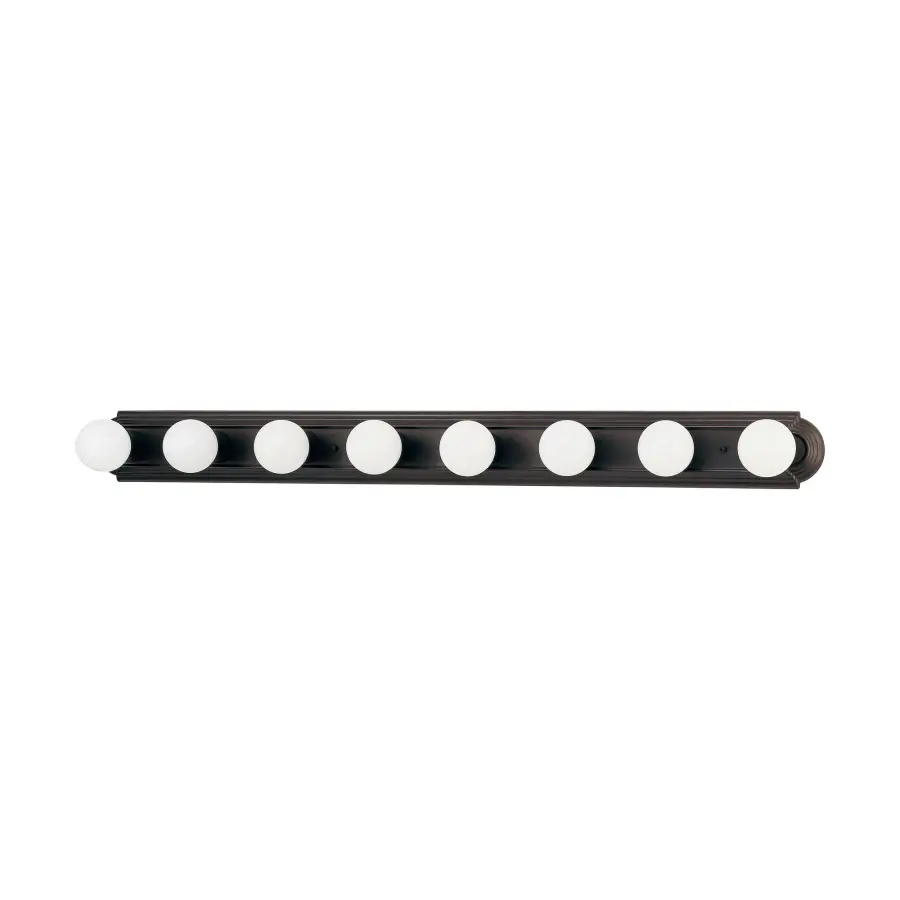 8-Light 48" Racetrack Vanity Light - Image 1