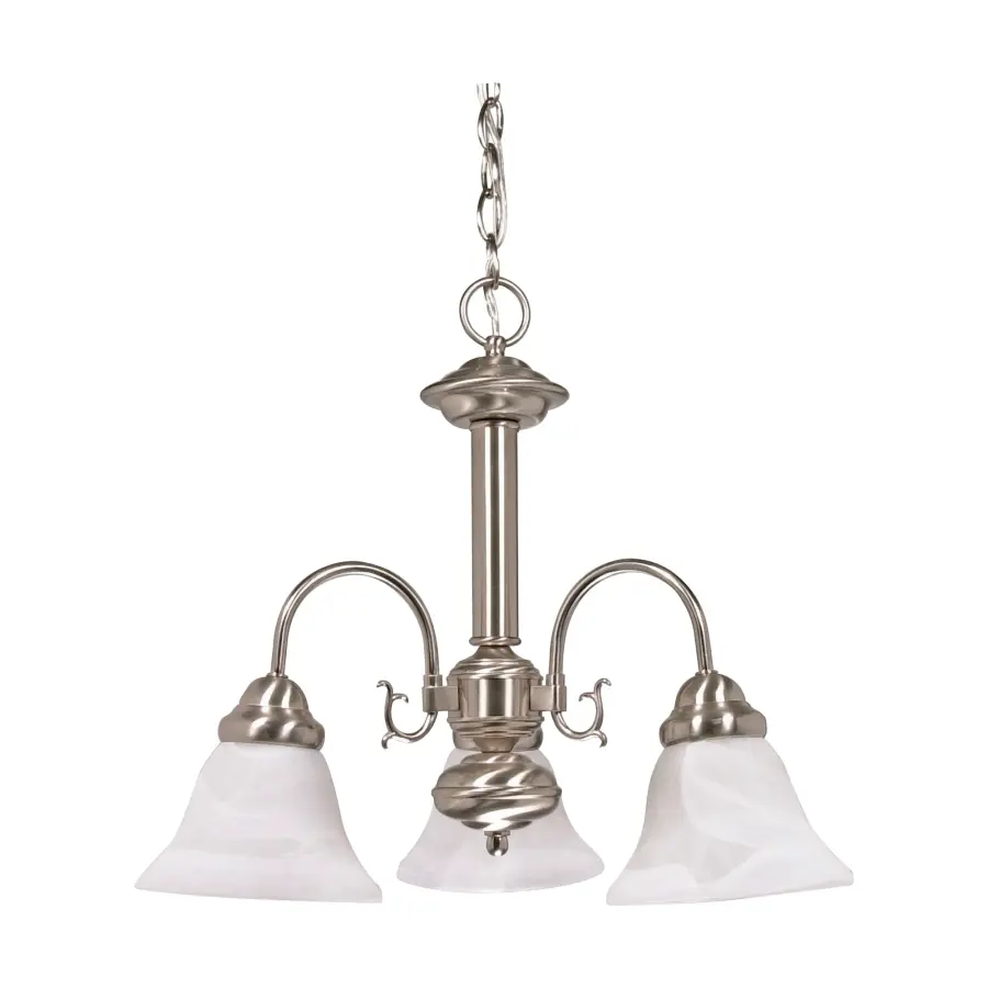 Ballerina 3-Light Chandelier with Alabaster Glass