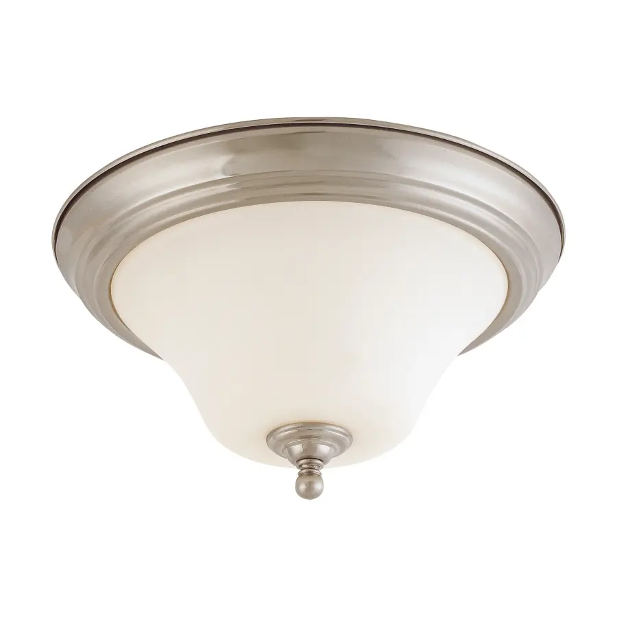 Dupont 2-Light Flush Mount with Satin White Glass