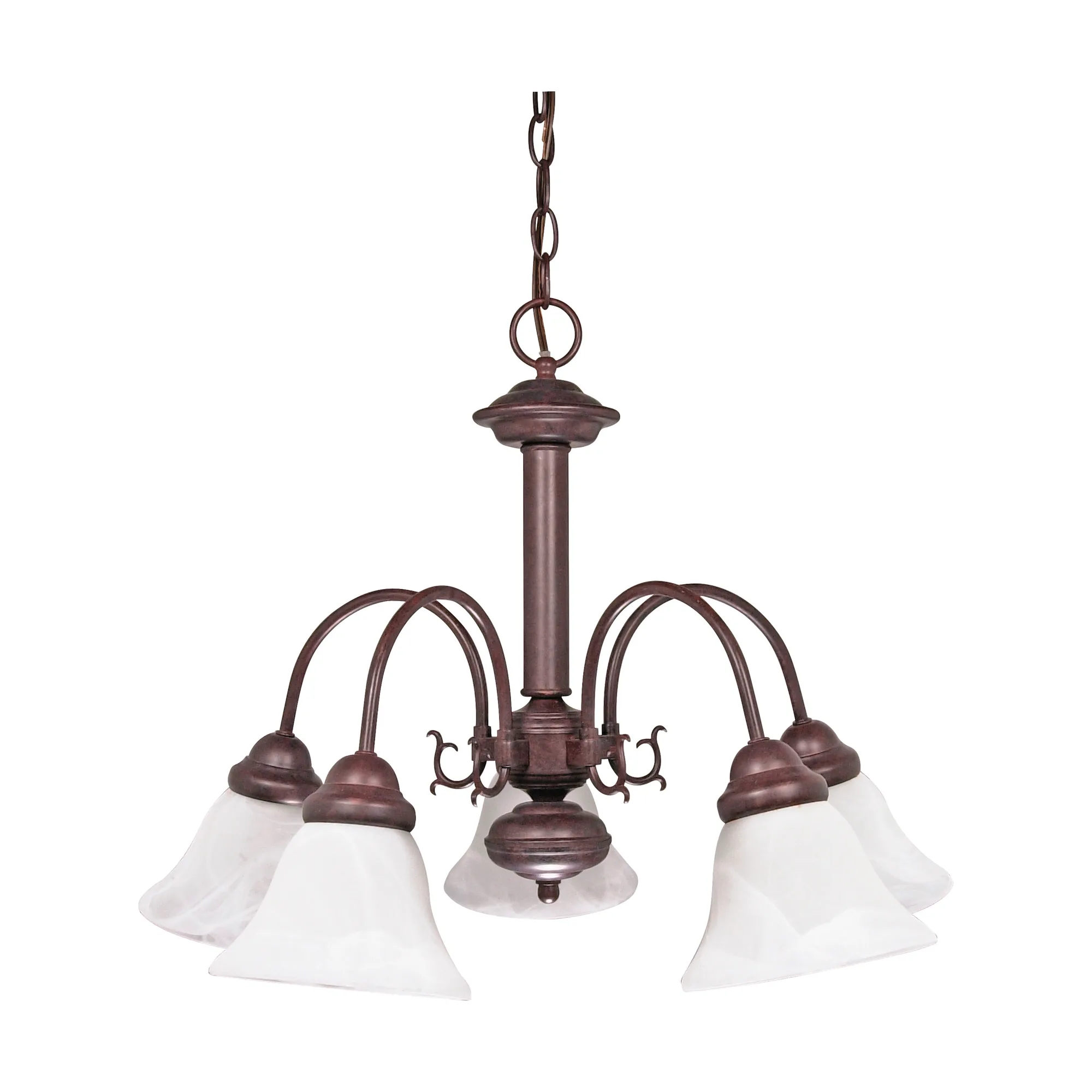 Ballerina 5-Light Chandelier with Alabaster Glass