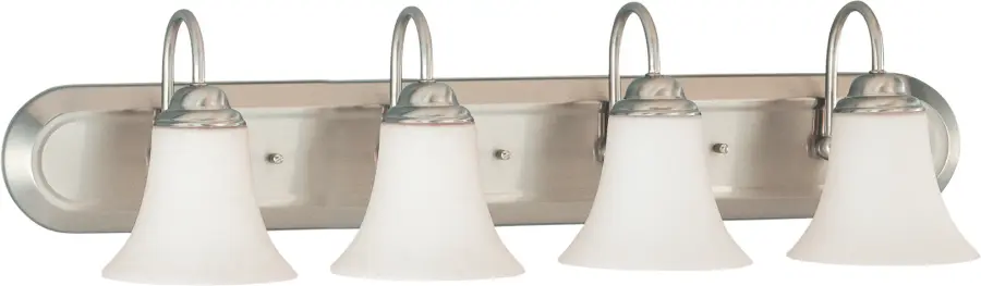Dupont 4-Light Vanity with Satin White Glass