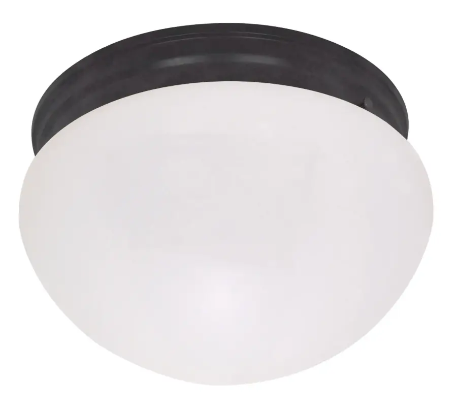 Mushroom Flush Mount Ceiling Light with Frosted Glass