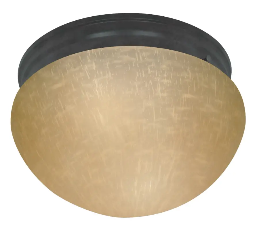 Medium White Mushroom Flush Mount - 12 Inch
