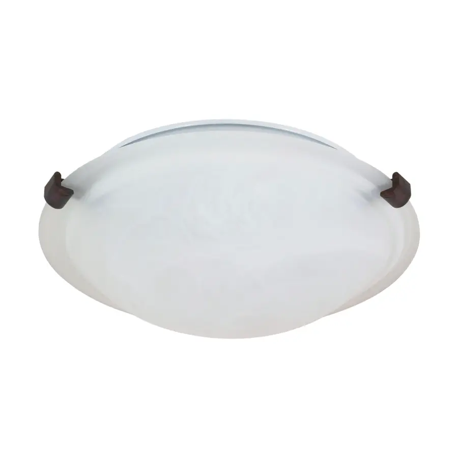 16" Alabaster Glass Flush Mount - 2 Light