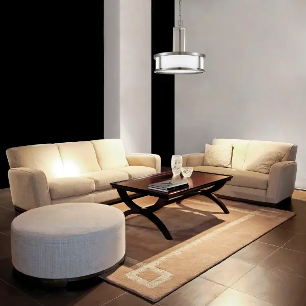 Odeon 4-Light Pendant with Satin White Glass - Image 8