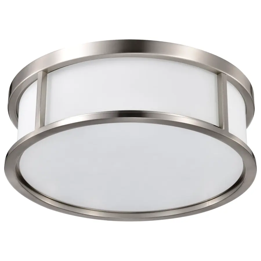 Odeon 3-Light Flush Mount Dome with Satin White Glass - Image 2
