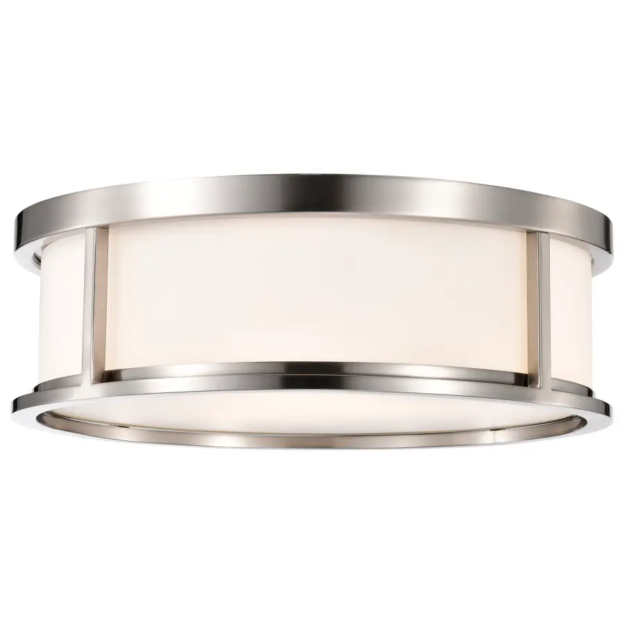 Odeon 3-Light Flush Mount Dome with Satin White Glass - Image 7