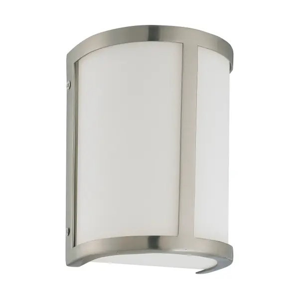 Odeon 1-Light Wall Sconce with Satin White Glass