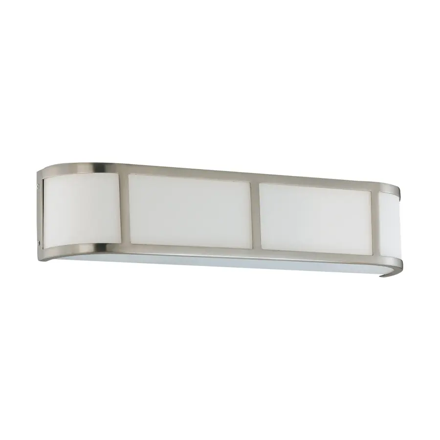 Odeon 3-Light Wall Sconce with Satin White Glass - Image 1