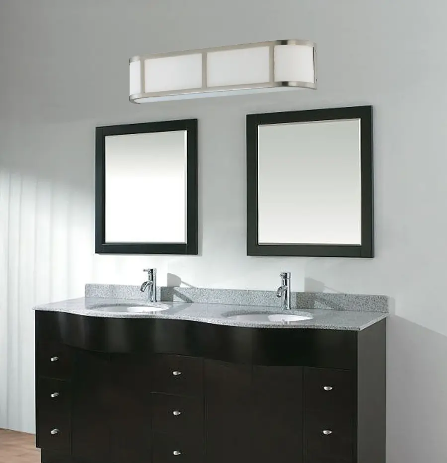 Odeon 3-Light Wall Sconce with Satin White Glass - Image 2