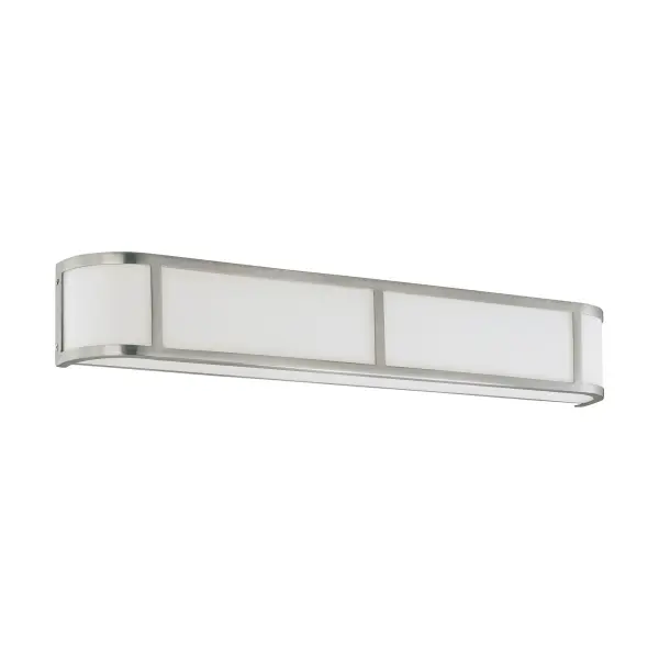 Odeon 4-Light Wall Sconce with Satin White Glass