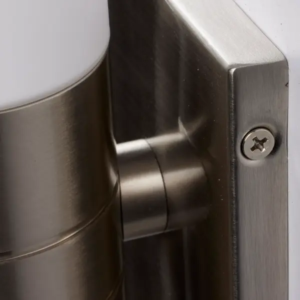 Link 2-Light Vertical Tube Wall Sconce with White Glass - Image 9