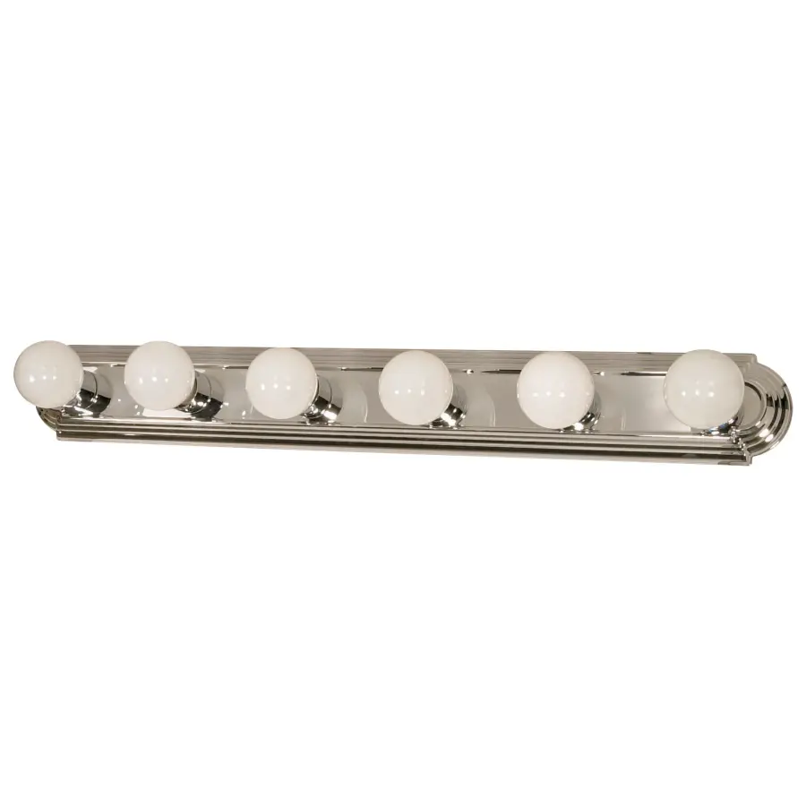 6-Light Racetrack Vanity Light - 36 Inch