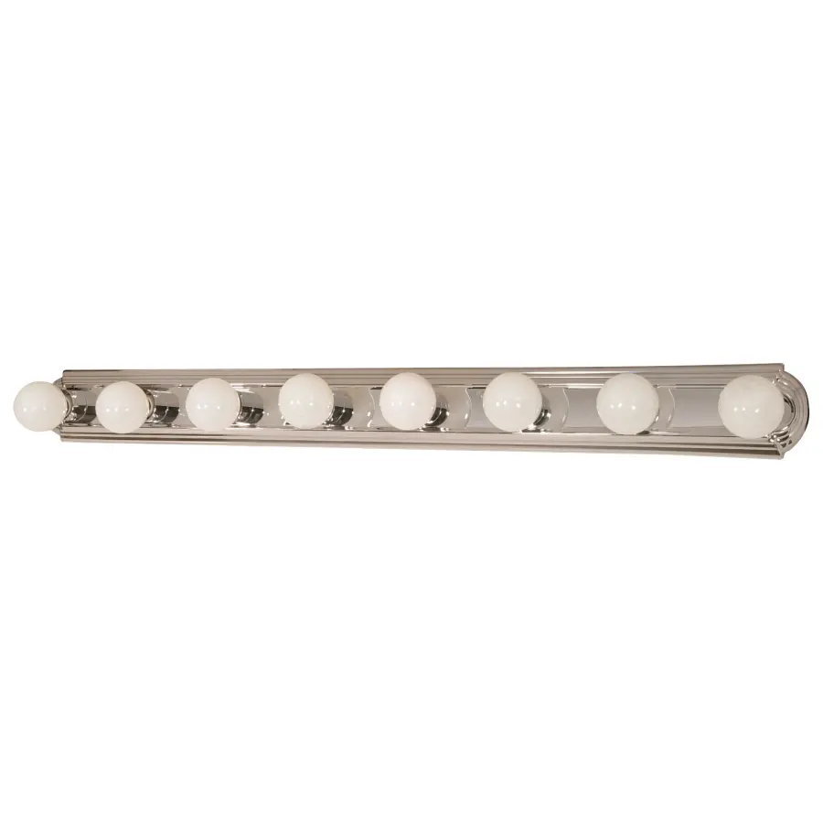 8-Light 48" Racetrack Vanity Light - Image 1