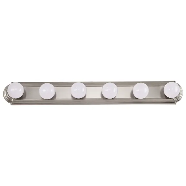 6-Light Racetrack Vanity Light - 36 Inch - Image 4