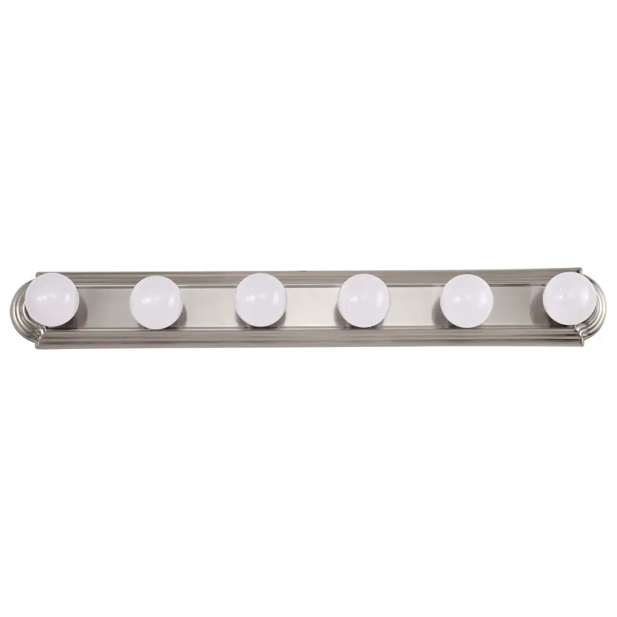 6-Light Racetrack Vanity Light - 36 Inch - Image 4