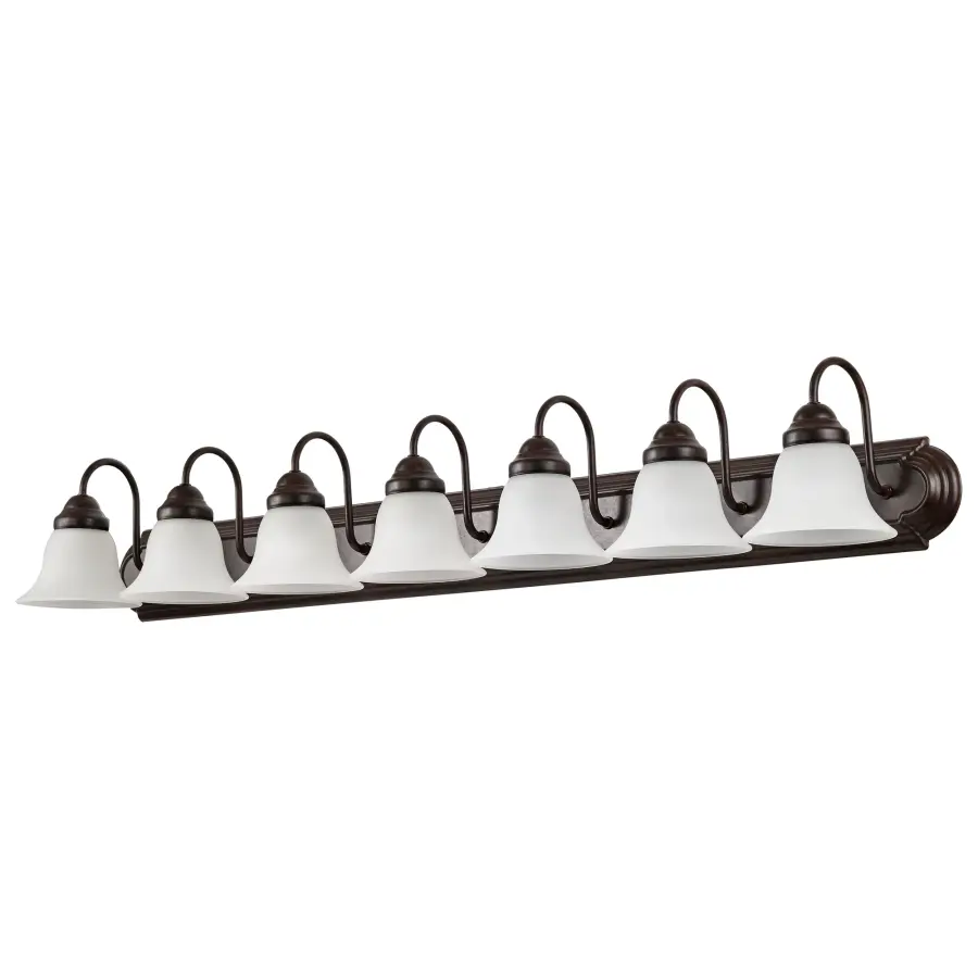 Ballerina 7-Light Vanity with Frosted White Glass - Image 2