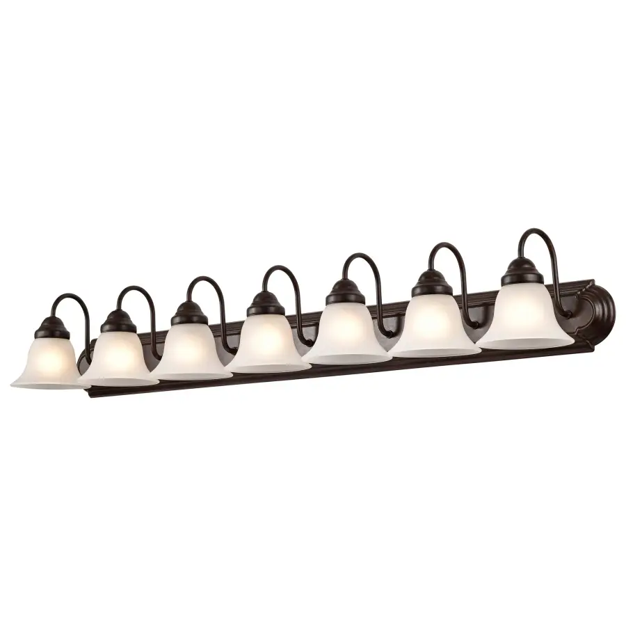 Ballerina 7-Light Vanity with Frosted White Glass - Image 3